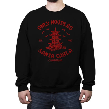 Noodles Santa Carla - Crew Neck Sweatshirt Crew Neck Sweatshirt RIPT Apparel Small / Black