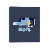 Nope - Canvas Wraps Canvas Wraps RIPT Apparel 11x14 / Navy