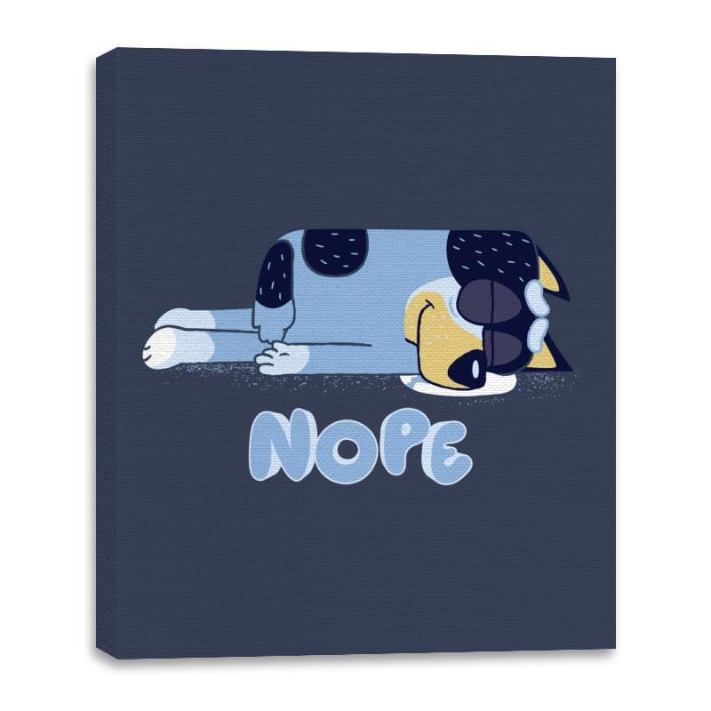 Nope - Canvas Wraps Canvas Wraps RIPT Apparel 16x20 / Navy