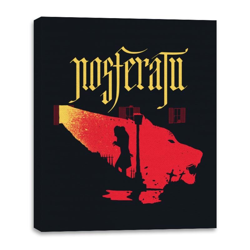 Nosferatu Exorcism - Canvas Wraps Canvas Wraps RIPT Apparel 16x20 / Black