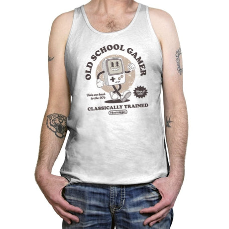 Nostalgic Boy - Tanktop Tanktop RIPT Apparel X-Small / White