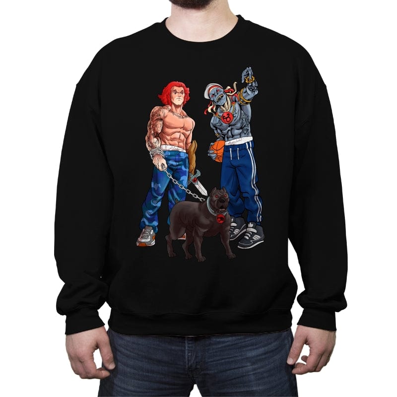 Nostalgic Hip Hop Culture - Crew Neck Sweatshirt Crew Neck Sweatshirt RIPT Apparel Small / Black