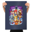 Nostalgic Lion - Prints Posters RIPT Apparel 18x24 / Navy