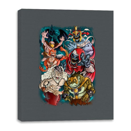 Nostalgic Villains - Canvas Wraps Canvas Wraps RIPT Apparel 16x20 / Charcoal