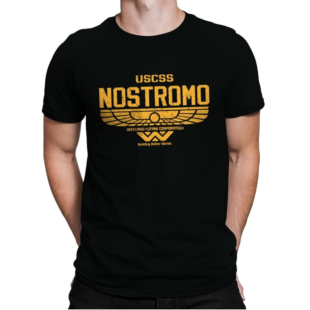 Nostromo - Mens Premium T-Shirts RIPT Apparel Small / Black