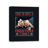 Not a Christmas Tshirt - Canvas Wraps Canvas Wraps RIPT Apparel 11x14 / Black