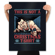 Not a Christmas Tshirt - Prints Posters RIPT Apparel 18x24 / Black