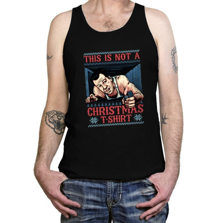 Not a Christmas Tshirt - Tanktop Tanktop RIPT Apparel X-Small / Black