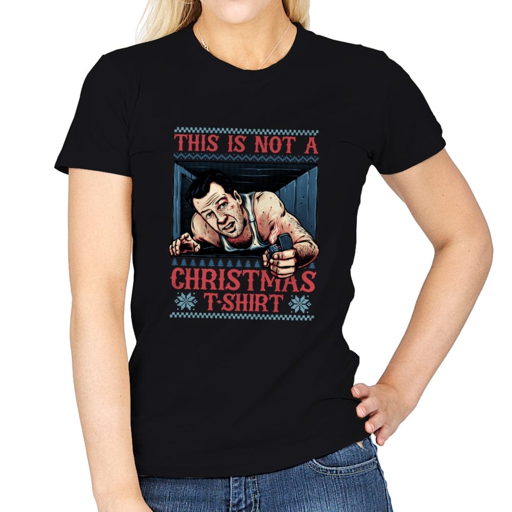 Not a Christmas Tshirt - Womens T-Shirts RIPT Apparel Small / Black