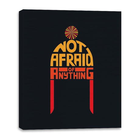 Not Afraid of Anything - Canvas Wraps Canvas Wraps RIPT Apparel 16x20 / Black