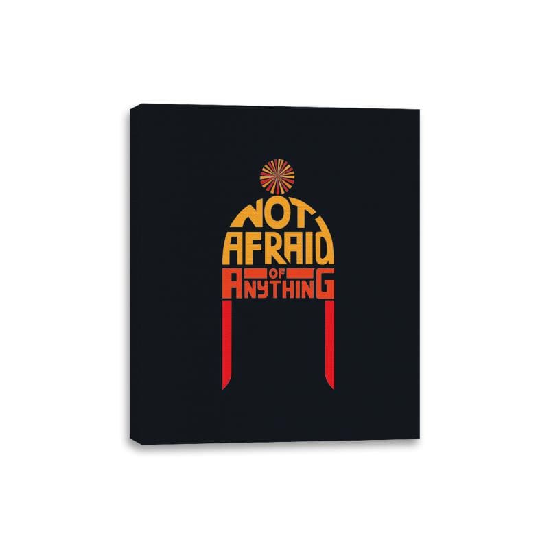 Not Afraid of Anything - Canvas Wraps Canvas Wraps RIPT Apparel 8x10 / Black