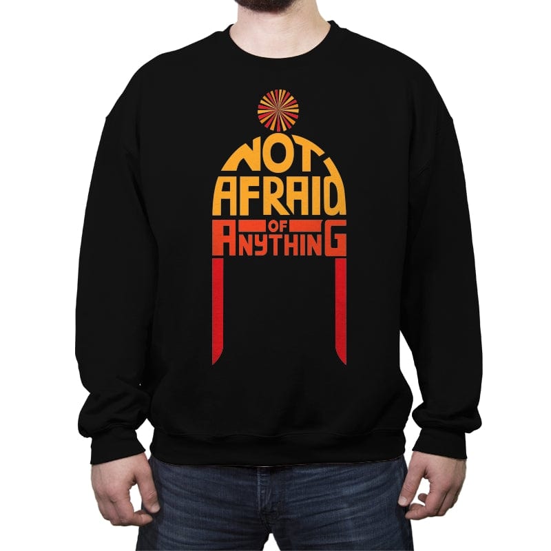 Not Afraid of Anything - Crew Neck Sweatshirt Crew Neck Sweatshirt RIPT Apparel Small / Black