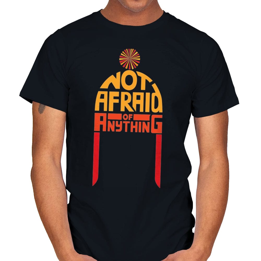 Not Afraid of Anything - Mens T-Shirts RIPT Apparel Small / Black