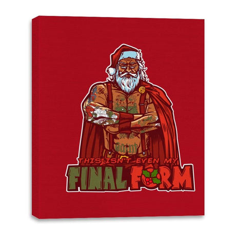 Not my Final Form - Canvas Wraps Canvas Wraps RIPT Apparel 16x20 / Red