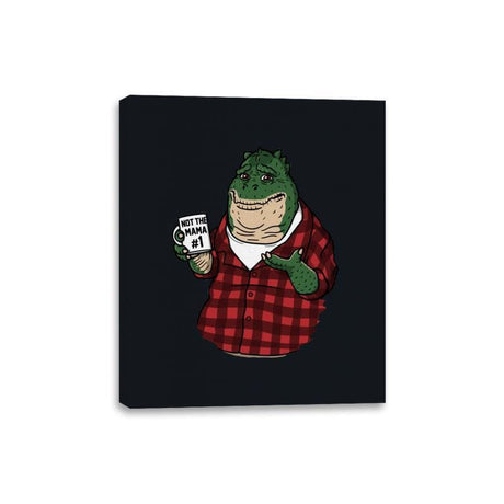 Not the Mama Number 1 - Canvas Wraps Canvas Wraps RIPT Apparel 8x10 / Black