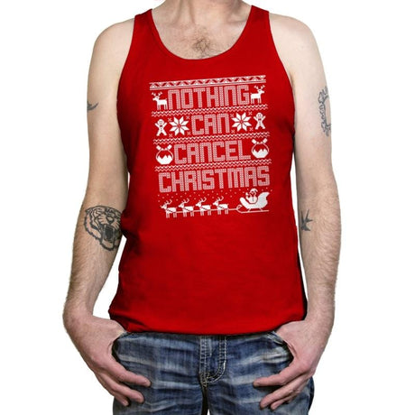 Nothing Can Cancel Christmas - Tanktop Tanktop RIPT Apparel X-Small / Red