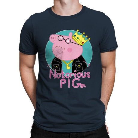 Notorious PIG - Mens Premium T-Shirts RIPT Apparel Small / Indigo