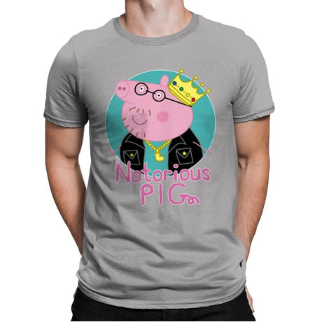 Notorious PIG - Mens Premium T-Shirts RIPT Apparel Small / Light Grey