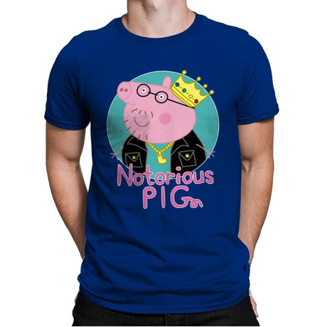 Notorious PIG - Mens Premium T-Shirts RIPT Apparel Small / Royal