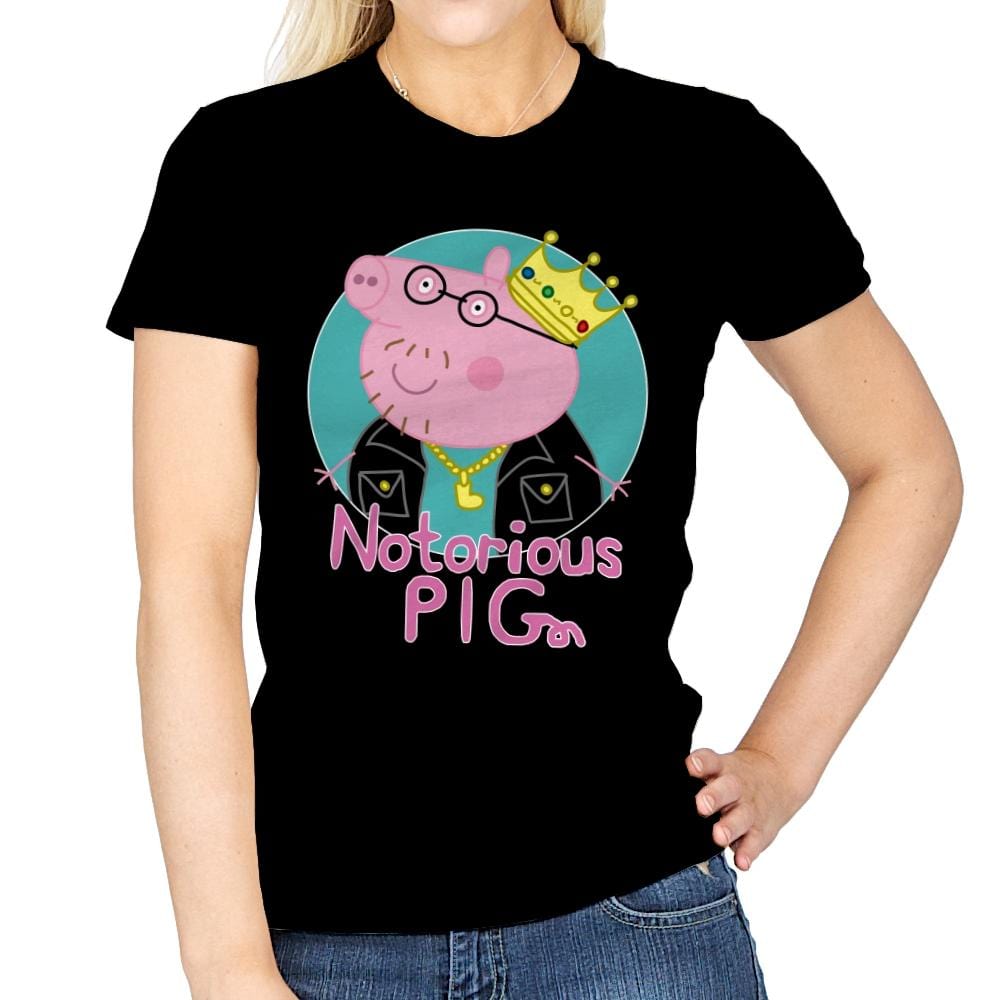 Notorious PIG - Womens T-Shirts RIPT Apparel Small / Navy