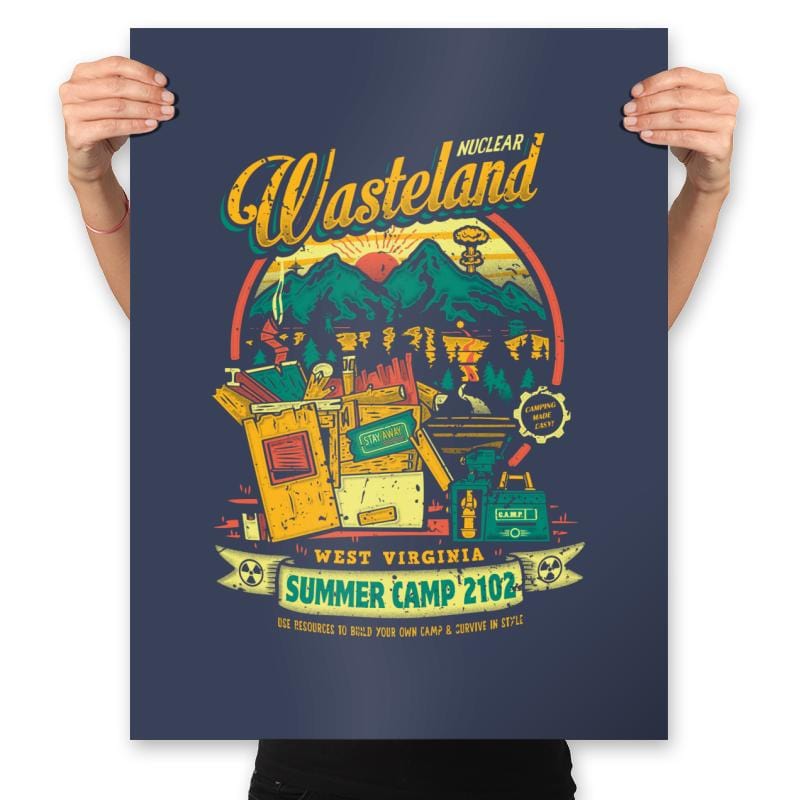 Nuclear Summer Camp - Prints Posters RIPT Apparel 18x24 / Navy