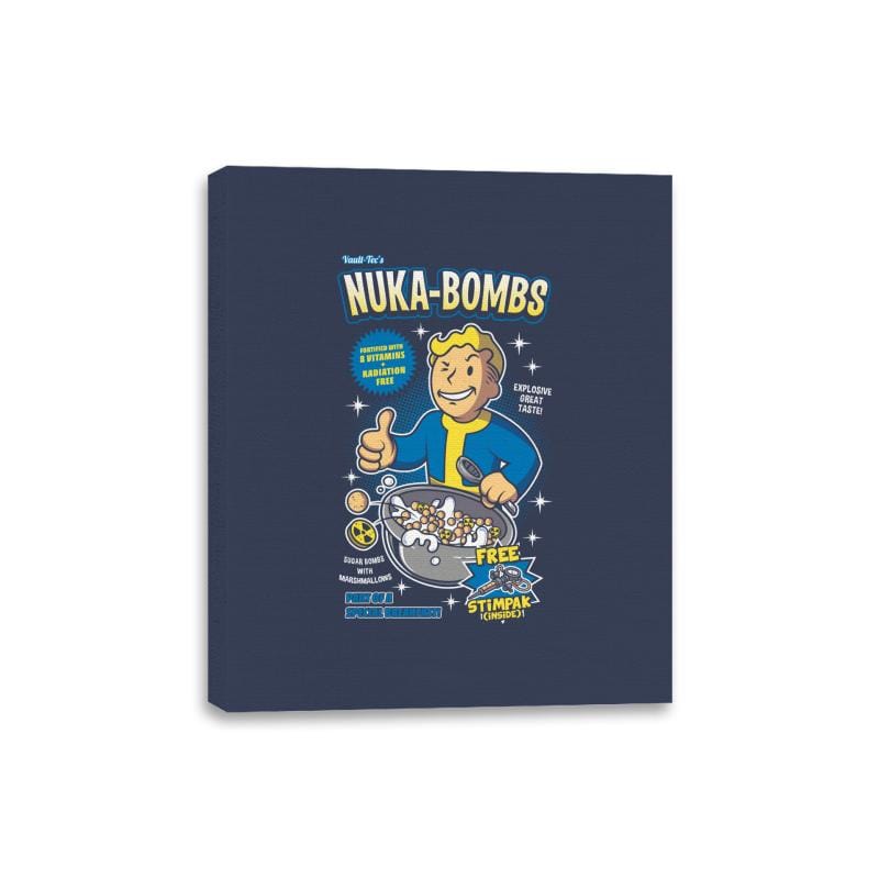 Nuka-Bombs - Canvas Wraps Canvas Wraps RIPT Apparel 8x10 / Navy