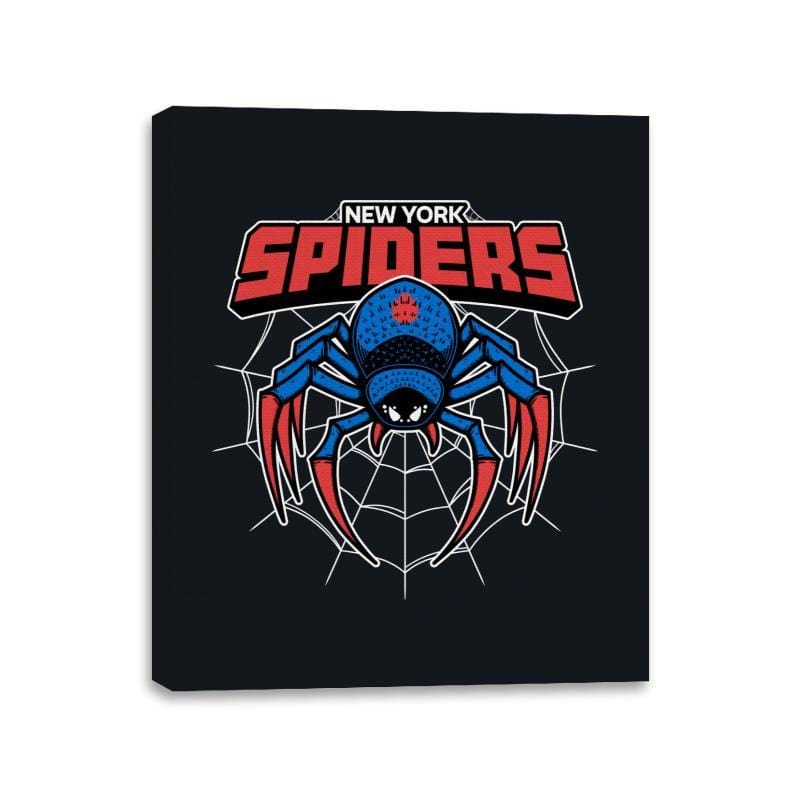 NY Spiders - Canvas Wraps Canvas Wraps RIPT Apparel 11x14 / Black