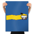 Nyan Ramen - Prints Posters RIPT Apparel 18x24 / Royal