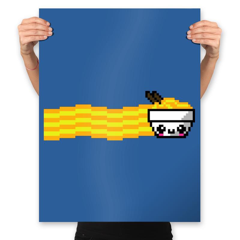 Nyan Ramen - Prints Posters RIPT Apparel 18x24 / Royal