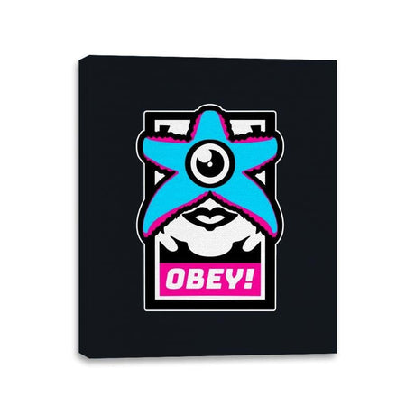 OBEY STARRO! - Best Seller - Canvas Wraps Canvas Wraps RIPT Apparel 11x14 / Black