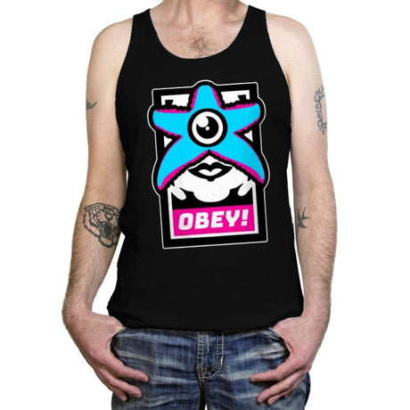 OBEY STARRO! - Best Seller - Tanktop Tanktop RIPT Apparel X-Small / Black