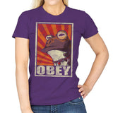 Obey The Hypnotoad! - Best Seller - Womens T-Shirts RIPT Apparel Small / Purple