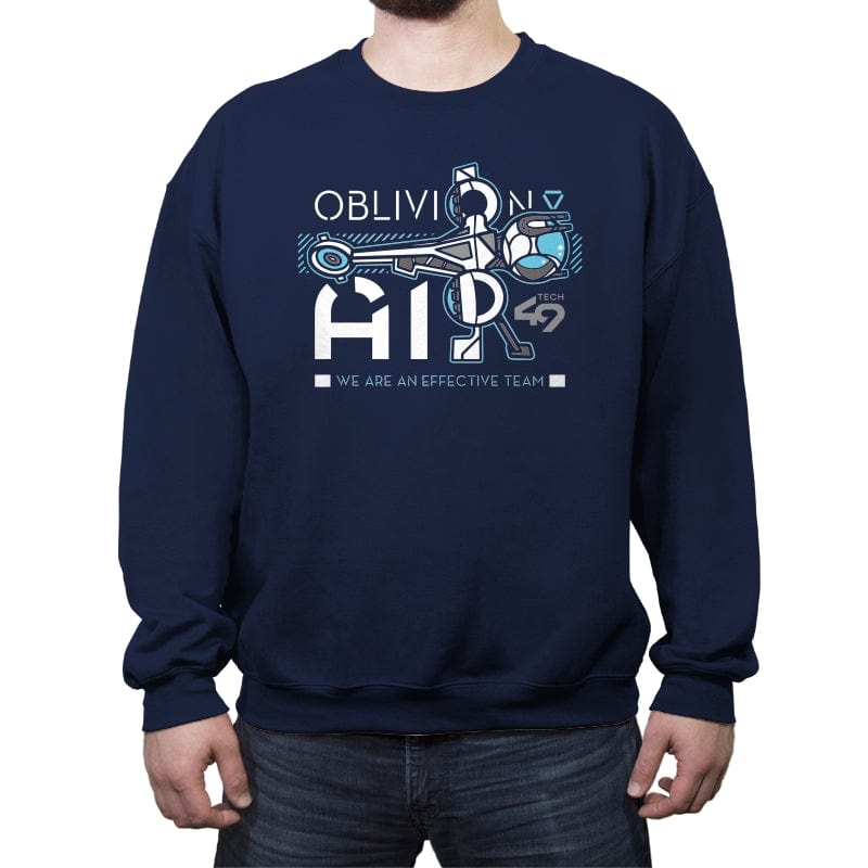 Oblivion Air - Crew Neck Sweatshirt Crew Neck Sweatshirt RIPT Apparel Small / Navy