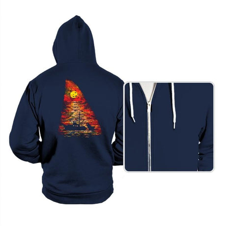 Ocean Predator - Hoodies Hoodies RIPT Apparel Small / Navy