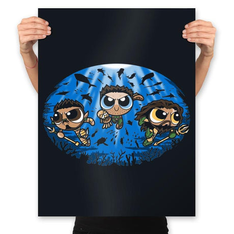 Oceanpuff Boys - Prints Posters RIPT Apparel 18x24 / Black