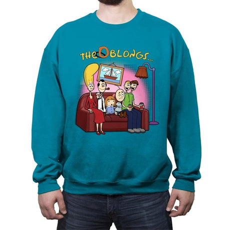 Odd Couch Gag - Crew Neck Sweatshirt Crew Neck Sweatshirt RIPT Apparel Small / Antique Sapphire