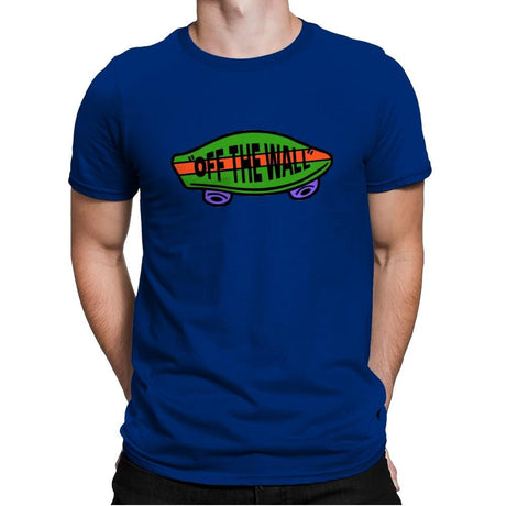 Off The Wall - Mens Premium T-Shirts RIPT Apparel Small / Royal