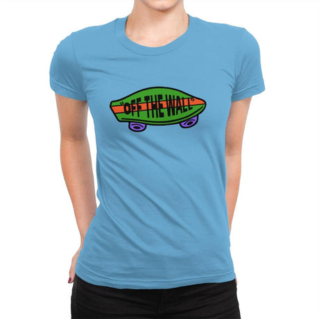 Off The Wall - Womens Premium T-Shirts RIPT Apparel Small / Turquoise