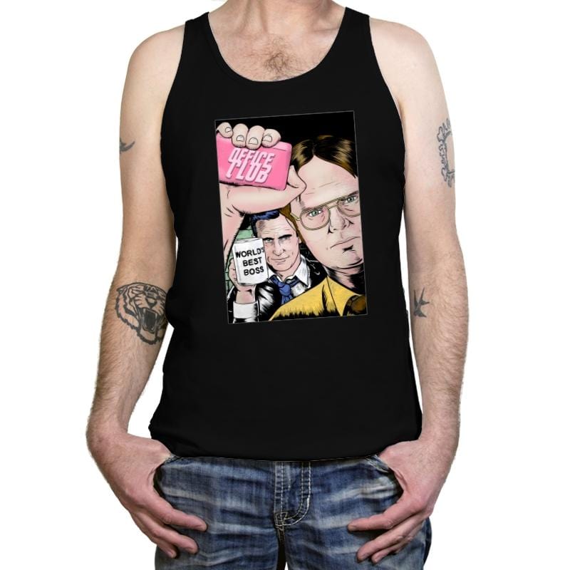 Office Club - Tanktop Tanktop RIPT Apparel X-Small / Black