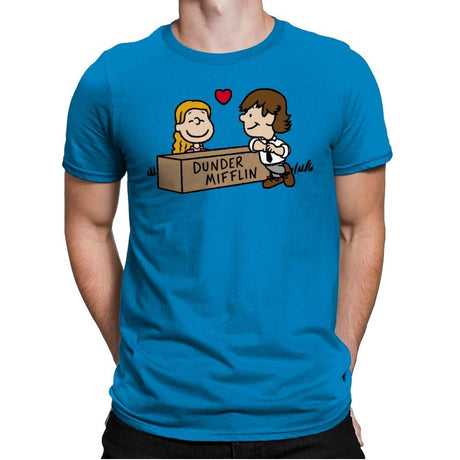 Office Love! - Mens Premium T-Shirts RIPT Apparel Small / Turqouise