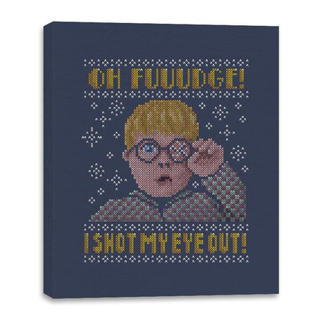 Oh Fuuudge! - Canvas Wraps Canvas Wraps RIPT Apparel 16x20 / Navy