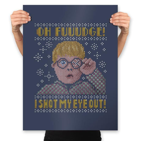 Oh Fuuudge! - Prints Posters RIPT Apparel 18x24 / Navy