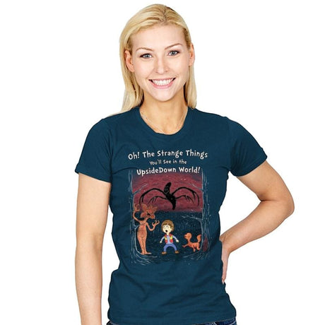 Oh! The Strange Things You'll See! - Womens T-Shirts RIPT Apparel Small / Indigo