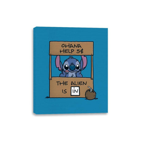 Ohana Help - Canvas Wraps Canvas Wraps RIPT Apparel 8x10 / Sapphire