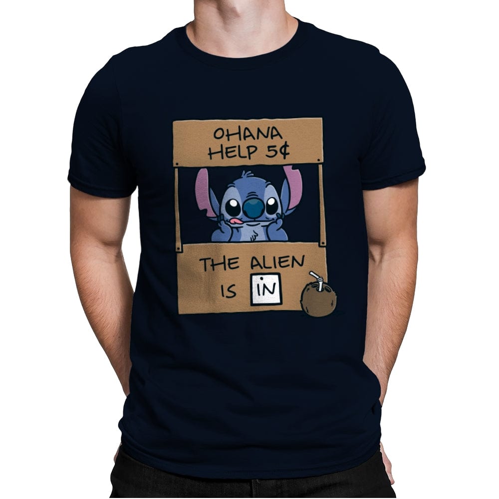 Ohana Help - Mens Premium T-Shirts RIPT Apparel Small / Midnight Navy