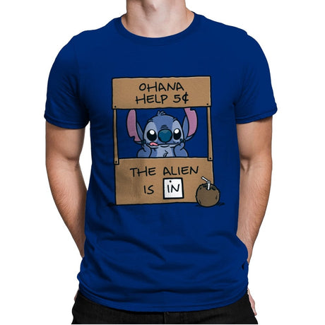 Ohana Help - Mens Premium T-Shirts RIPT Apparel Small / Royal