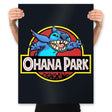 Ohana Park - Prints Posters RIPT Apparel 18x24 / Black