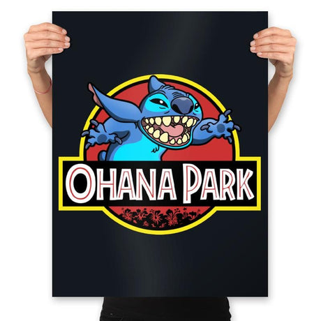 Ohana Park - Prints Posters RIPT Apparel 18x24 / Black