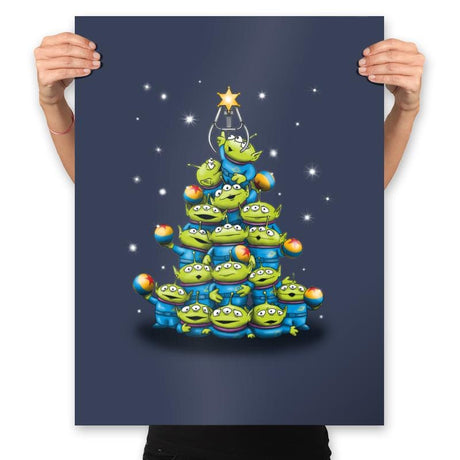 Ohh... The Claw-mas Tree! - Prints Posters RIPT Apparel 18x24 / Navy