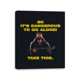 Oi! Take This - Canvas Wraps Canvas Wraps RIPT Apparel 11x14 / Black